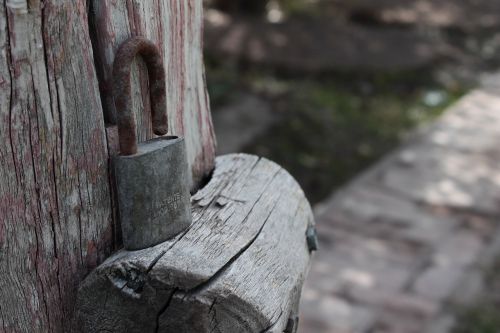 padlock old metal