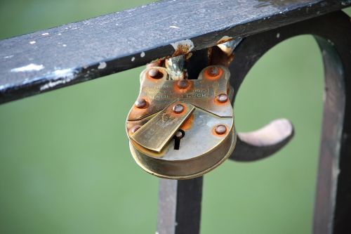 padlocks bridge romantic