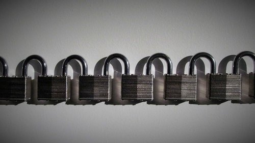 padlocks  row  lock