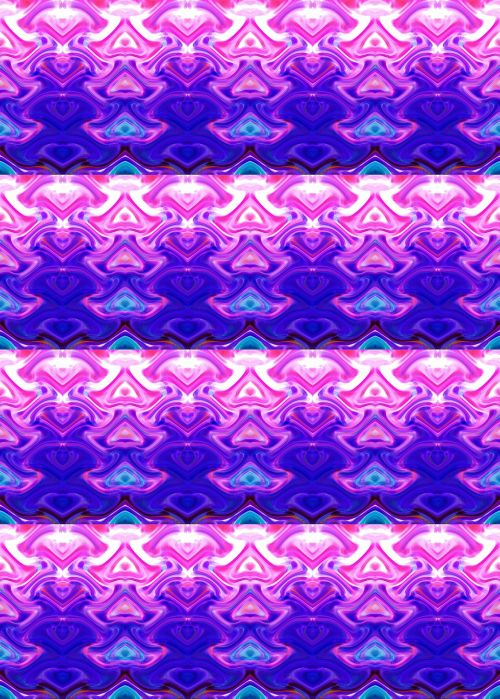 Pagoda Pattern In Pink And Purple