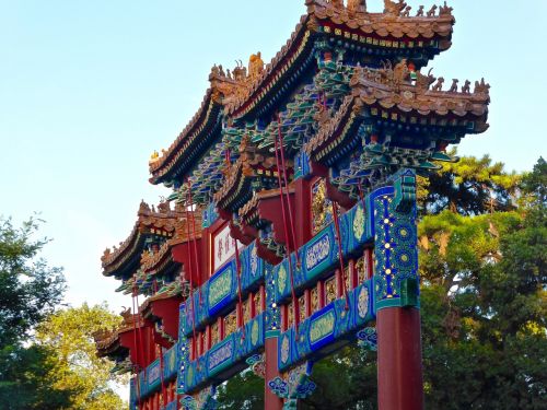 paifang ornate arches