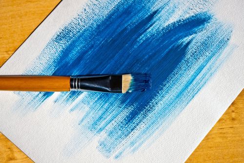 paint blue table