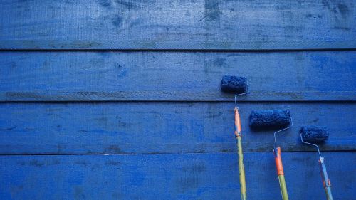 paint blue wall