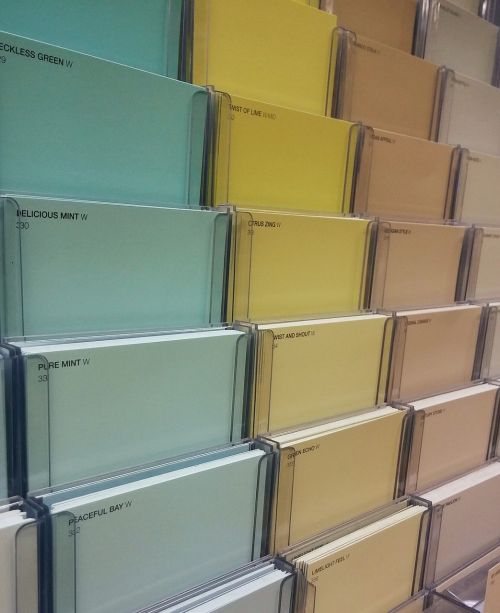 paint colour samples shades