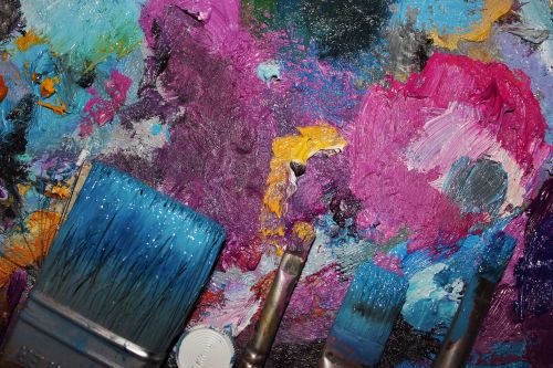 paint brush multi color
