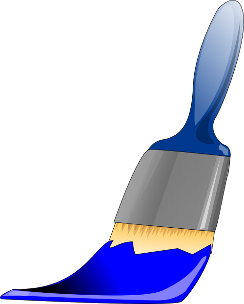 paint paintbrush blue