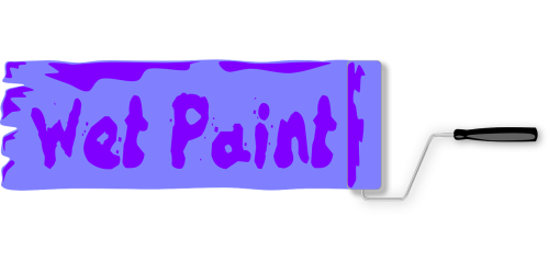 paint roller wet