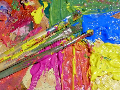 paint splatter colours paint