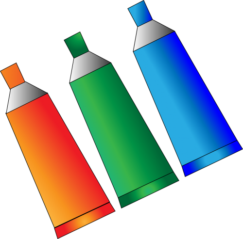 paint tubes colours design