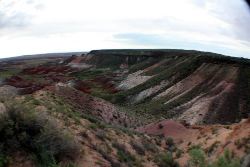 painted desert landscape mountain