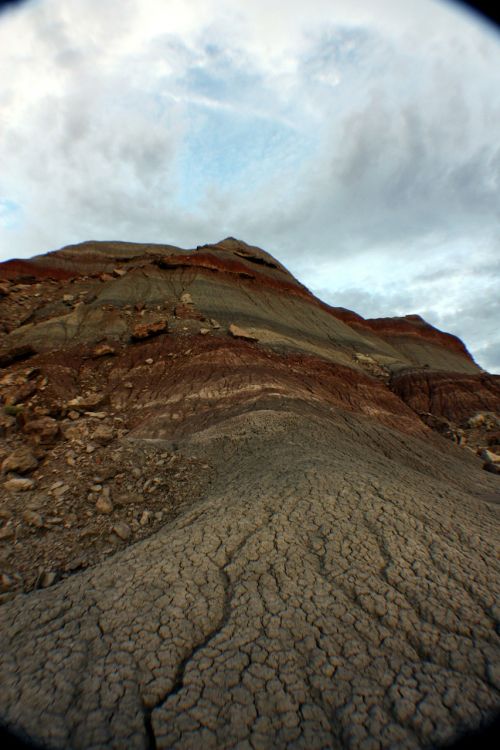 painted desert landscape mountain