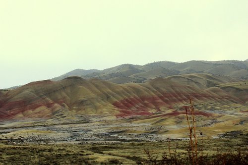 painted hills  landscape  eastern oregon