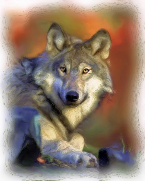 painting wolf paint