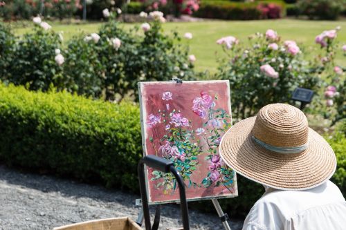 painting rose artwork