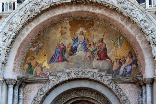 painting church st mark's basilica