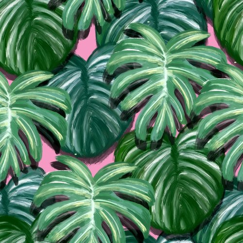 painting  leaves  tropical