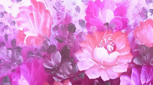 painting roses flower