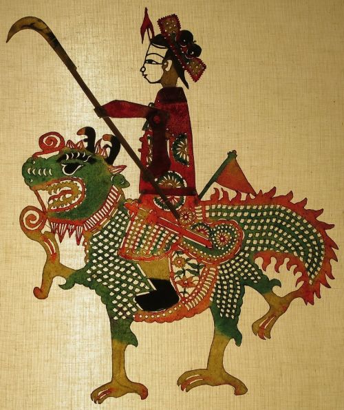 painting female warrior
