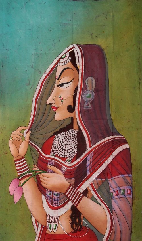 painting lady india