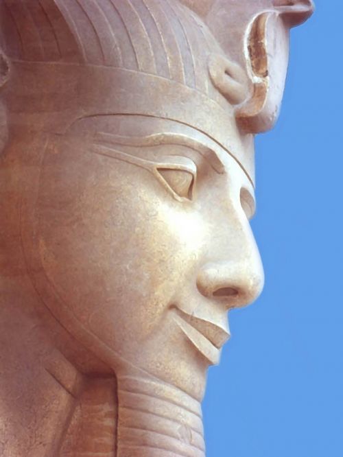 Painting Of Statue Of Pharaoh