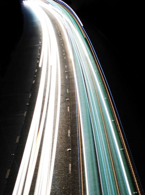 cars motorway light