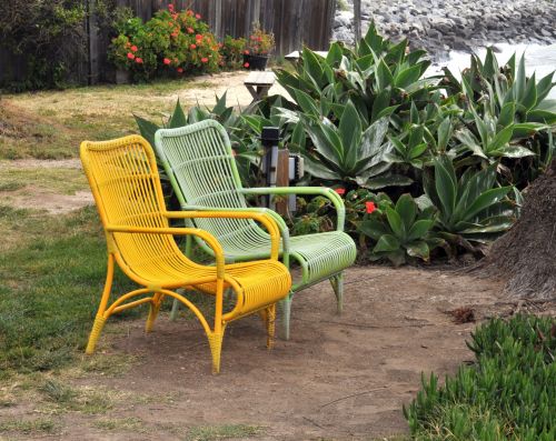 Pair Of Bamboo Chairs