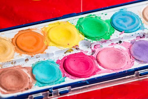 palette brush paint box