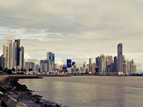 panama city modern city skyscrapers