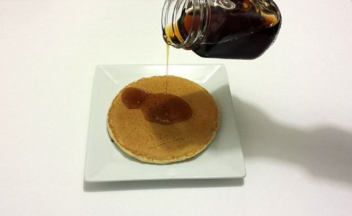pancake honey breakfast