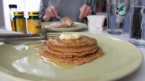 pancakes breakfast food