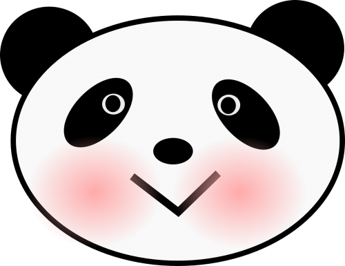 panda bear face