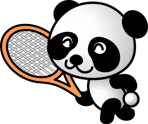 panda sportive animal