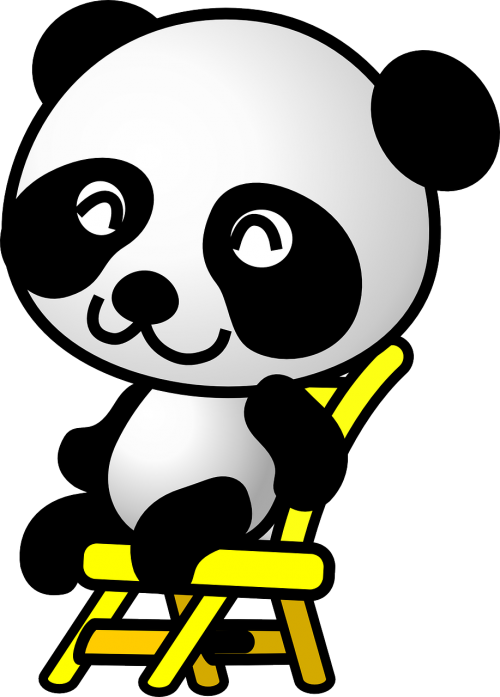 panda sitting animal