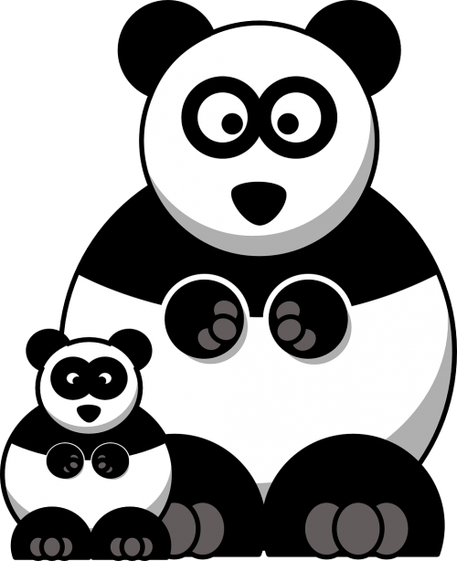 panda family baby