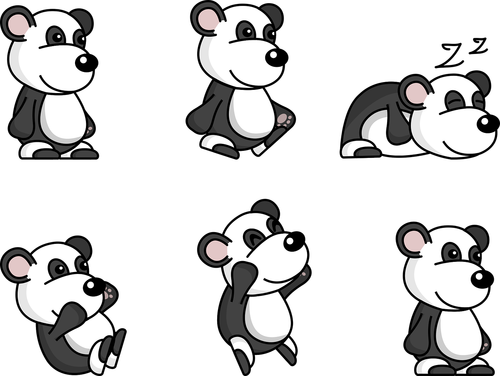 panda  comic  cute