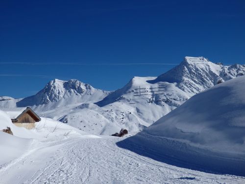 panorama alps winter