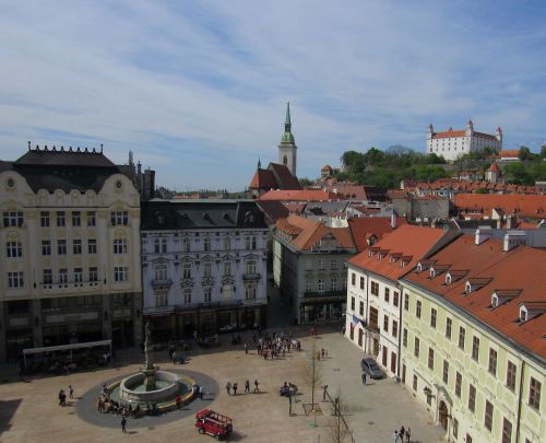 panorama bratislava slovakia