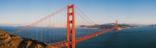 panorama california the golden gate bridge