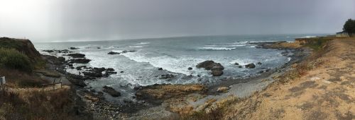 panorama coastline cliff