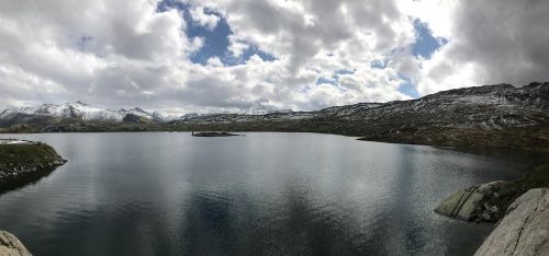 panorama lake mountain