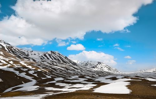 panorama snow mountain
