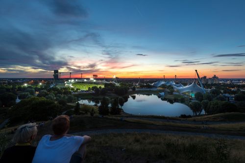 panorama sunset sky