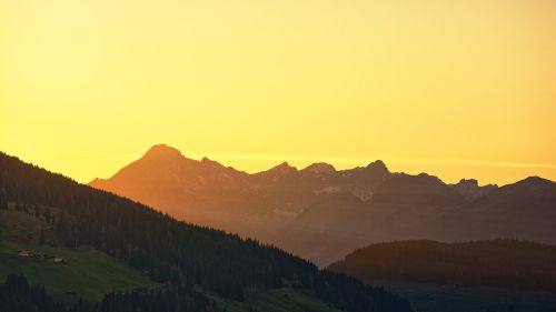 panorama sunset dawn