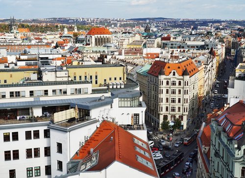 panorama  prague  czechia