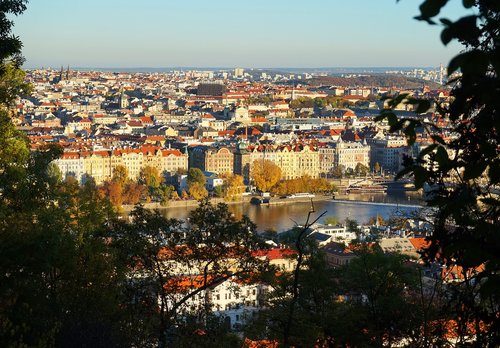 panorama  prague  czechia