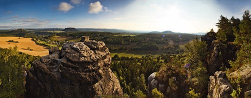 panorama  landscape  saxon switzerland