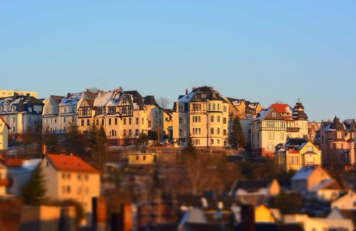 panorama  thuringia germany  urban landscape