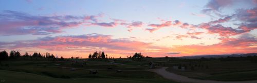 panorama sunset landscape