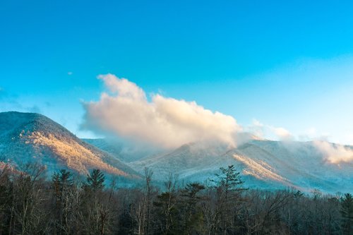 panorama  mountain  foggy