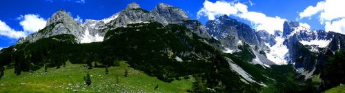 panorama tennengebirge mountains